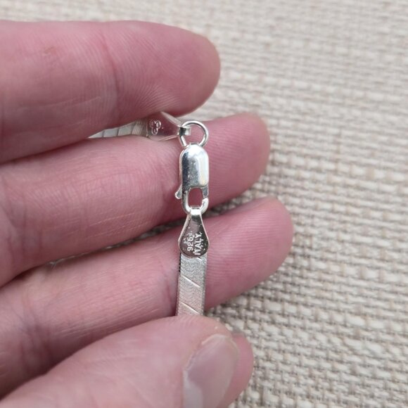 8 Inch Sterling Silver Diamond Cut Patterns Chain Bracelet B955 - Picture 5 of 7